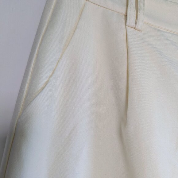 NWT DISSH Beckham Bermuda Shorts Cream US 10 Quiet Luxury Old Money Euro Summer - Picture 10 of 15